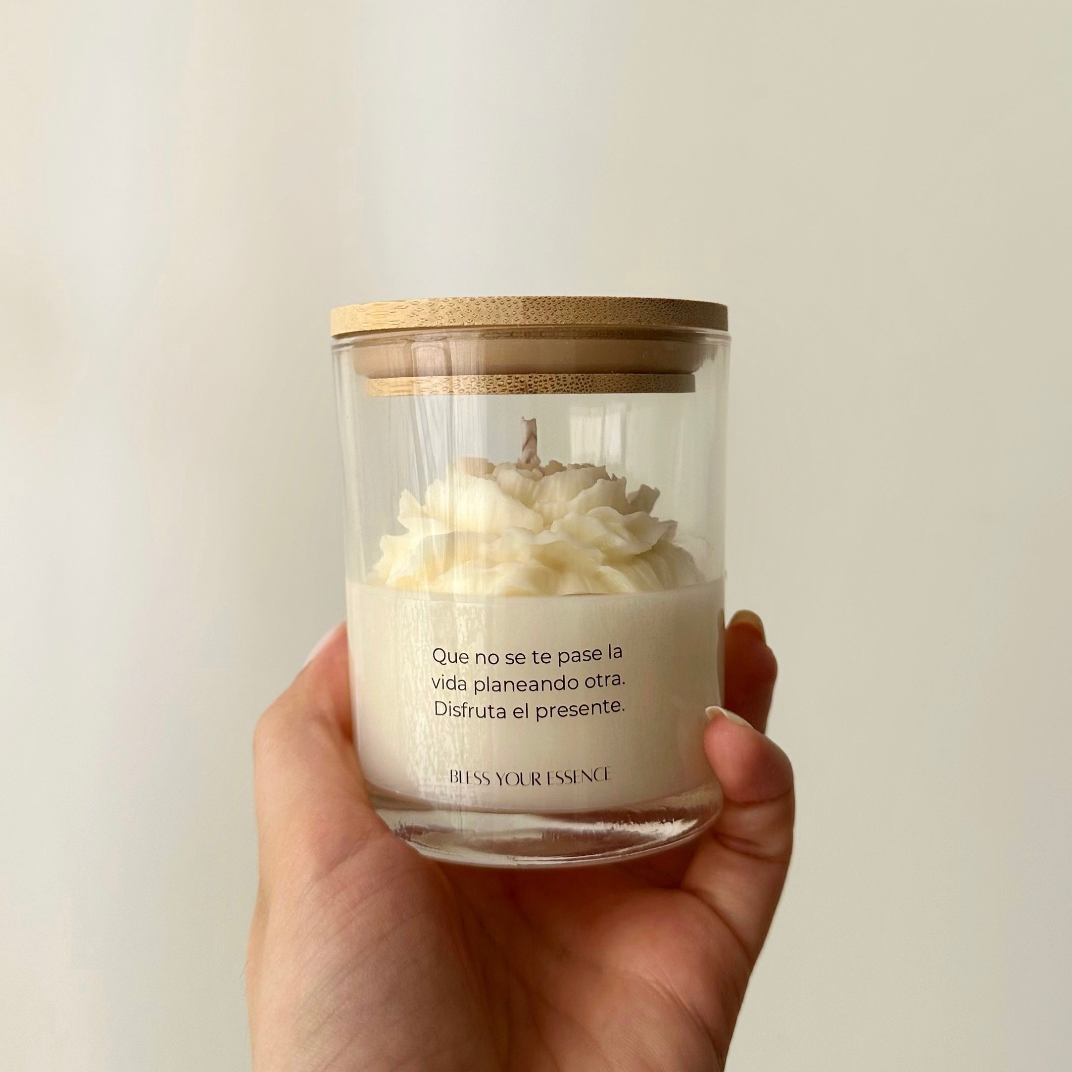 Vela con mensaje personalizado