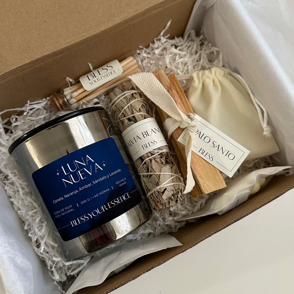 Kit con Vela intencionada o de Luna Nueva