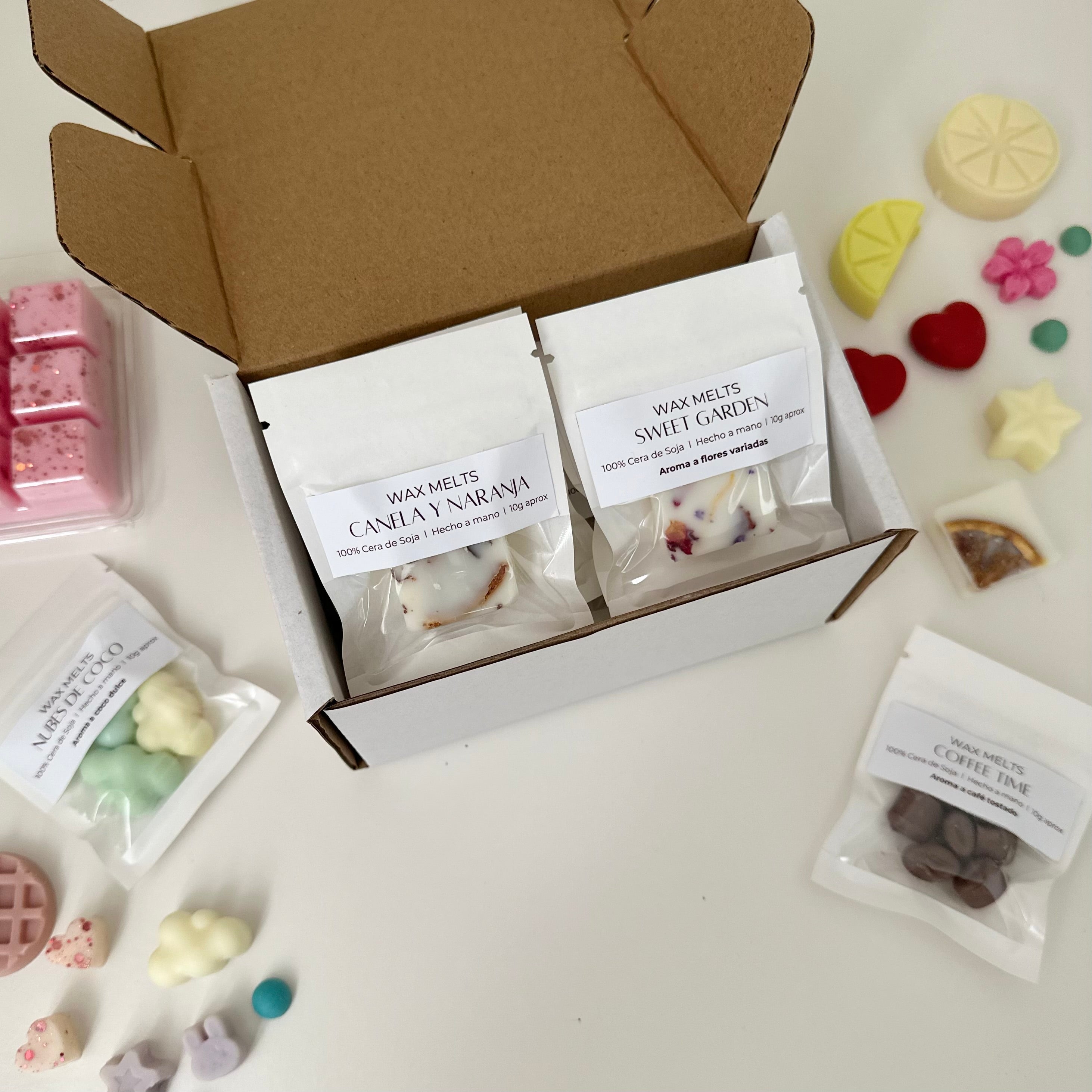 Caja de Wax Melts - Degustación (12 aromas a elección)