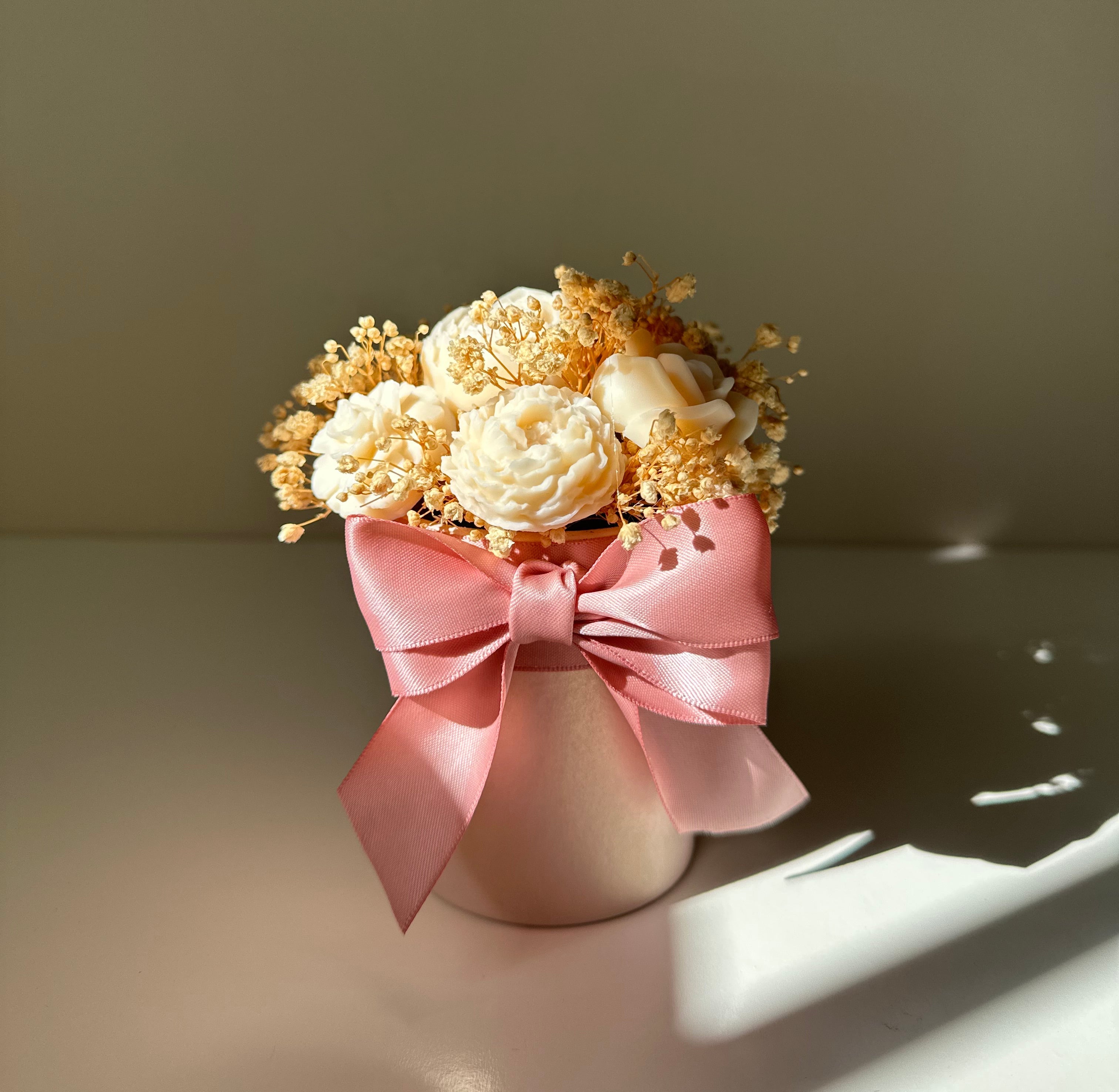 Ramo de flores con Wax Melts