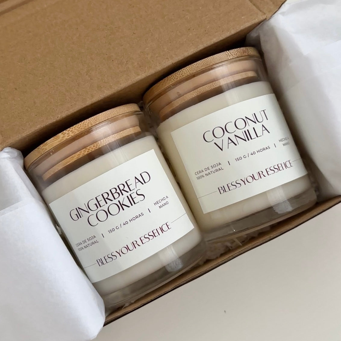 Kit de 2 velas aromáticas