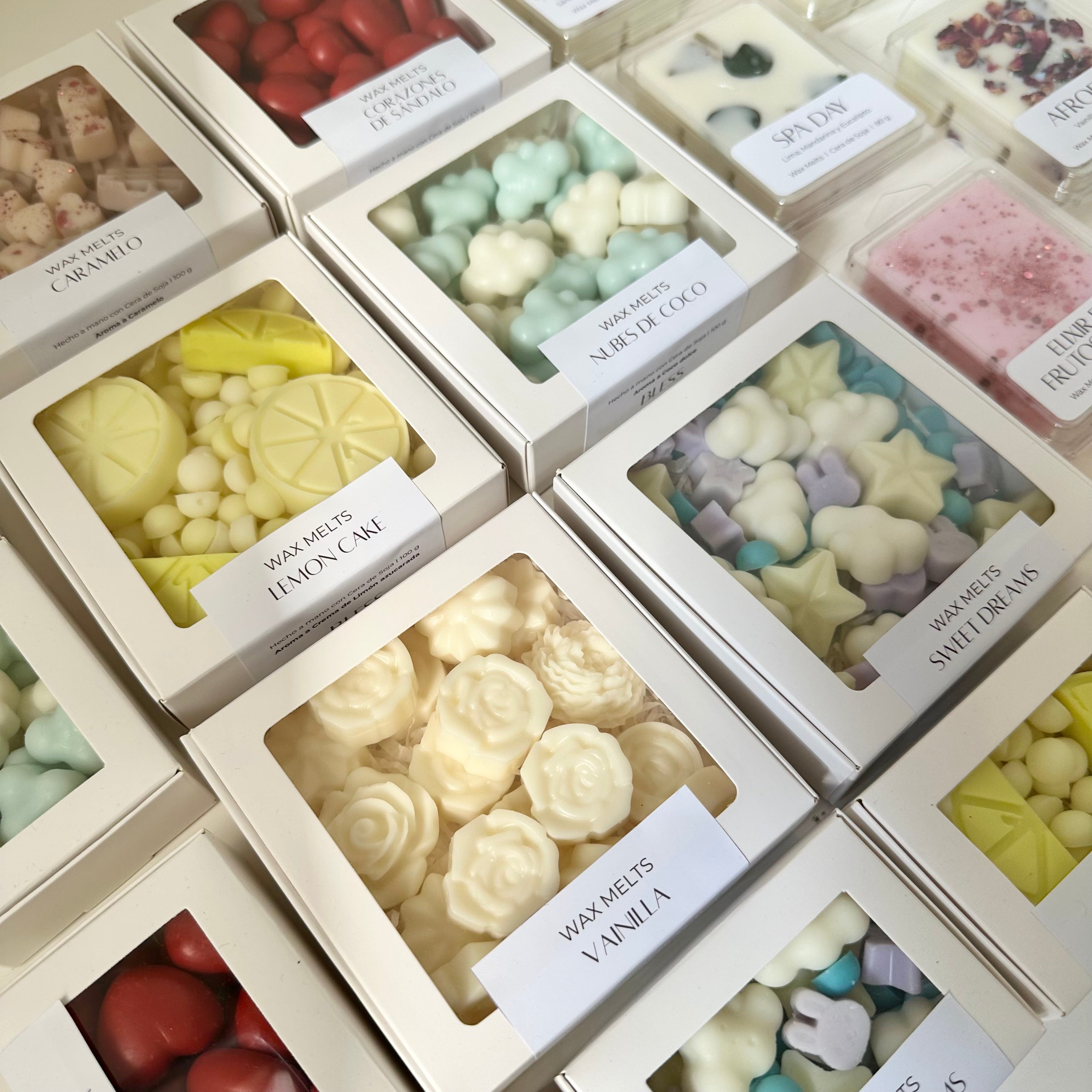 Kit quemador aura + Wax Melts 60g + Velitas de té